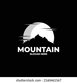 Mountain logo design vector illustration