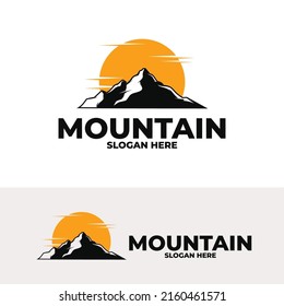 Mountain logo design vector illustration