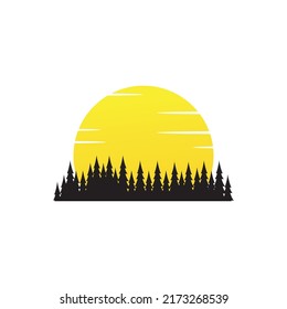 Mountain logo design vector illustration, outdoor adventure . Vector graphic for t shirt and other uses.