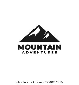 Mountain logo design vector illustration