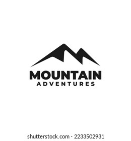 Mountain logo design vector illustration