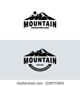 Design des Mountain-Logos, Vektorgrafik