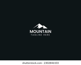 Mountain logo design vector illustration