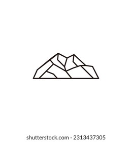 Mountain logo design vector illustration