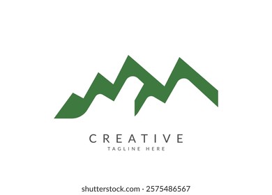 Mountain logo design vector illustration.