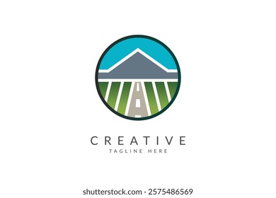 Mountain logo design vector illustration.