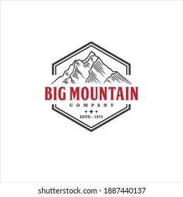 Mountain Logo Design Vector Image