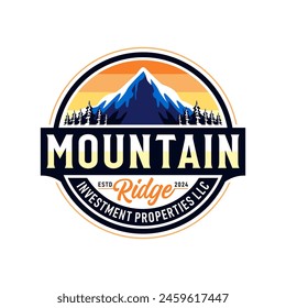 Mountain Logo Design Vector Image