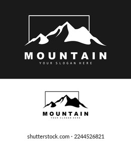 Diseño De Logotipos De Montaña, Vector Place For Nature Avers Hiker