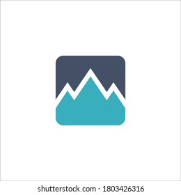 mountain logo design vector sign