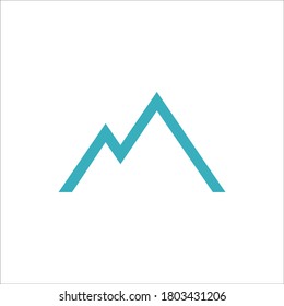 mountain logo design vector sign