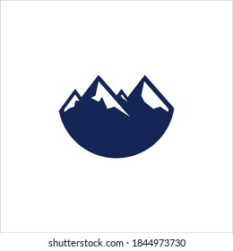 mountain logo design vector sign