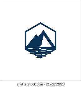 mountain logo design vector sign