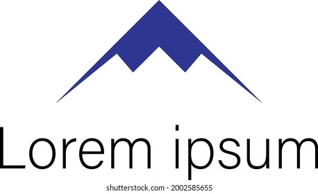 Mountain logo design vector stock