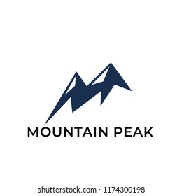 Mountain logo design vector template