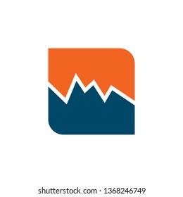 Mountain logo design vector template