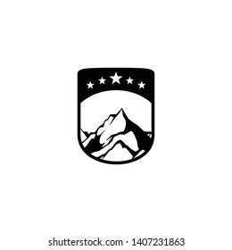 Mountain logo design vector template