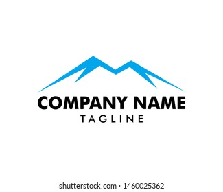 Mountain logo design vector template