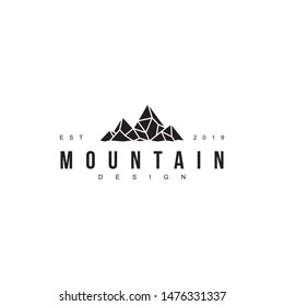 Mountain logo design vector template
