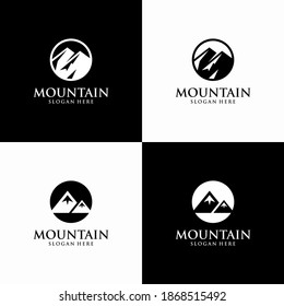 mountain logo design vector template