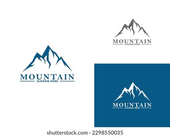 Mountain logo design vector template