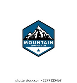 Mountain logo design vector template