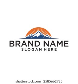 Mountain logo design vector,editable eps 10