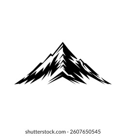 mountain logo design, vectorsilhouette, mountain logo premium,professional camping logo, holiday logo, vacation, landscape, mountain and mountains 