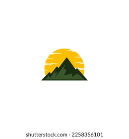 mountain logo design, mountain view logo