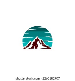 mountain logo design, mountain view logo