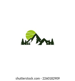 Berglogo-Design, Bergsicht-Logo