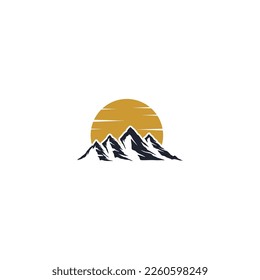 mountain logo design, mountain view logo