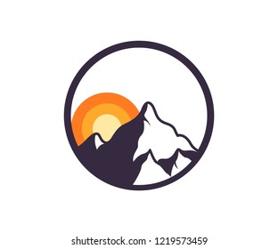mountain logo designs concept 