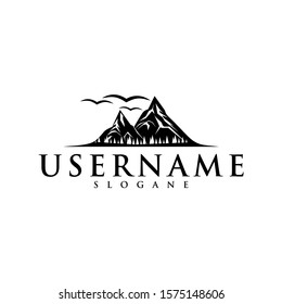 mountain logo designs concept vector