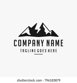 mountain logo designs vector