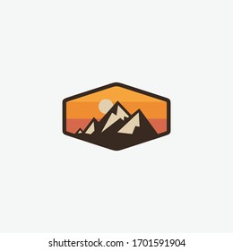 mountain logo designs vector icon