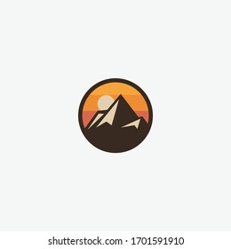 mountain logo designs vector icon