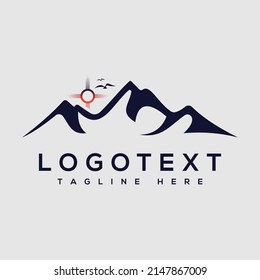 Mountain logo designs vector image