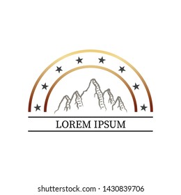 mountain logo for different idea