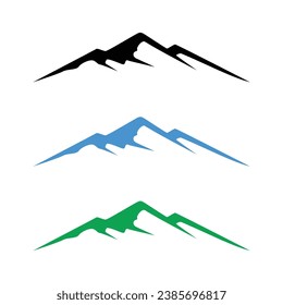 mountain logo element, mountain logo template, mountain icon vector