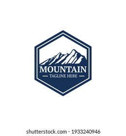 mountain logo, emblem, solid logo