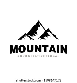 Amazing Mountain Logo Vector Illustration Design Stock Vector (Royalty ...