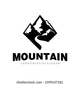 Mountain Logo, Mountain Expedition, Outdoor and Adventure Logo Vector