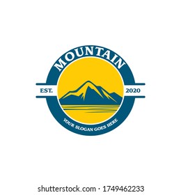logotipo de montaña , vector del logotipo de expedición