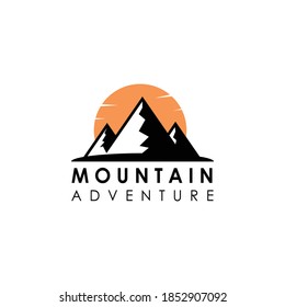 mountain logo graphic  color  vector illustration design 