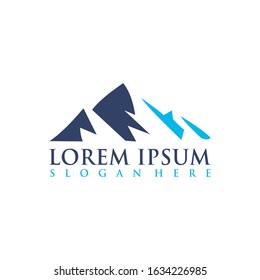 Mountain logo graphic design template vector illustration modern
