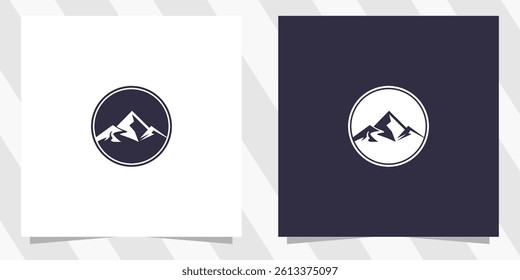 Mountain logo graphic design template