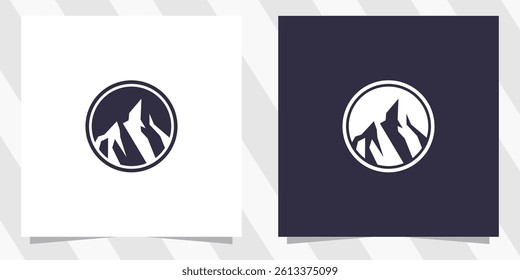 Mountain logo graphic design template
