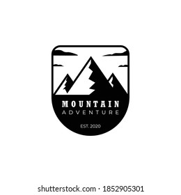 mountain logo graphic silhouette vector illustration design