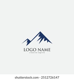 Mountain logo, hill, travel, peak, landscape fully editable vector logo template